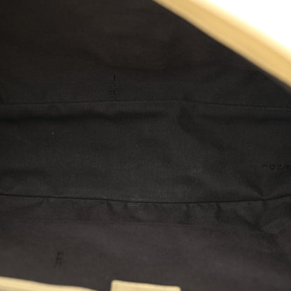 Fendi Nappa FF 1974 Embossed Large Baguette Banana 5 of 16