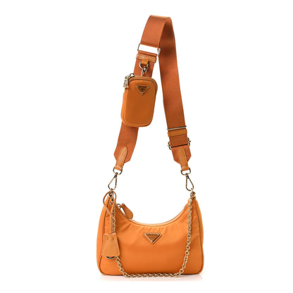 Prada Re-Nylon Saffiano Re-Edition 2005 Shoulder Bag Amber 1 of 10