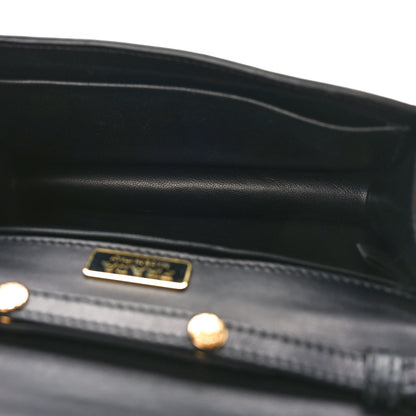 Prada City Calfskin Crocodile Cahier Bag Blue 5 of 8