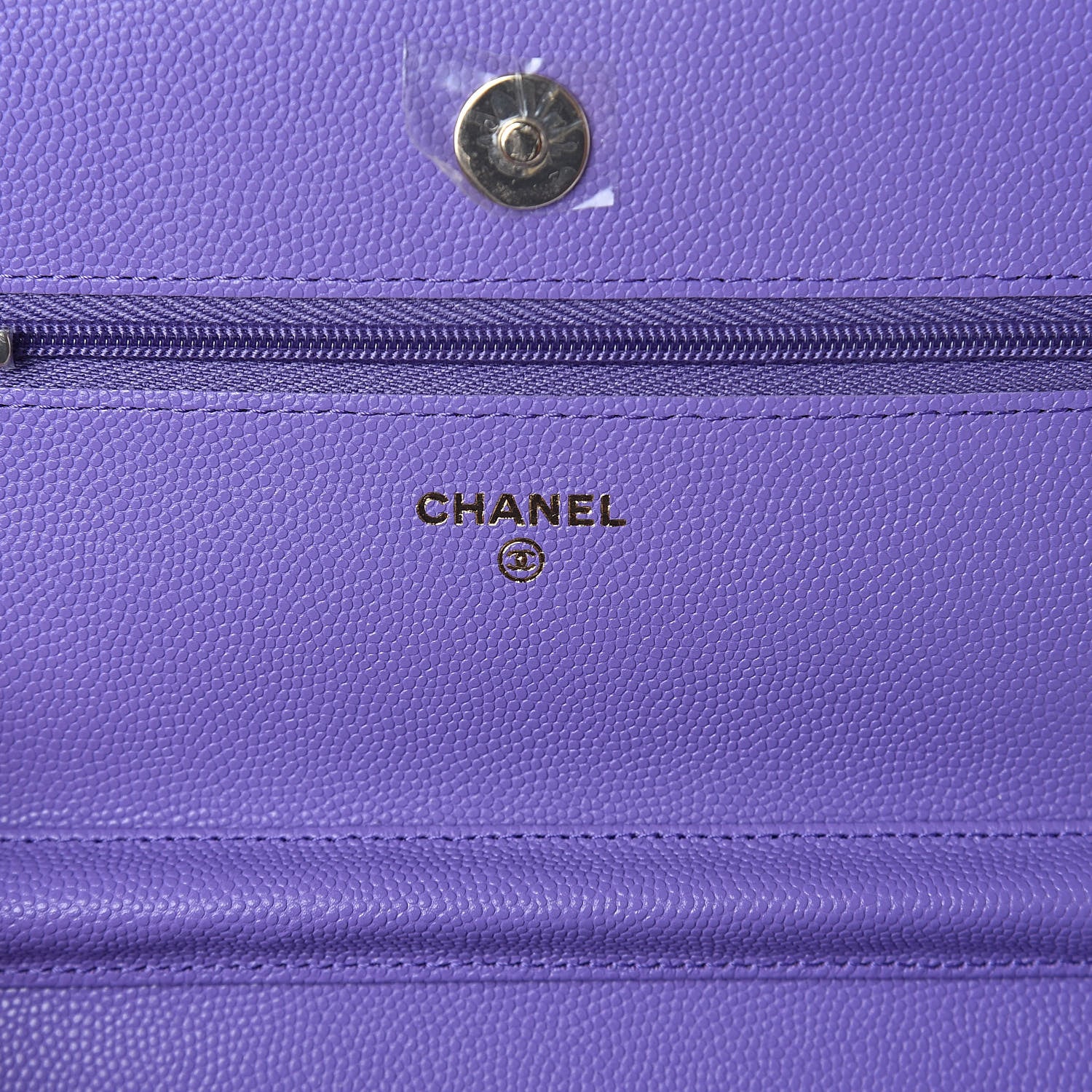 Chanel Caviar Quilted Wallet On Chain WOC Purple 6 of 9