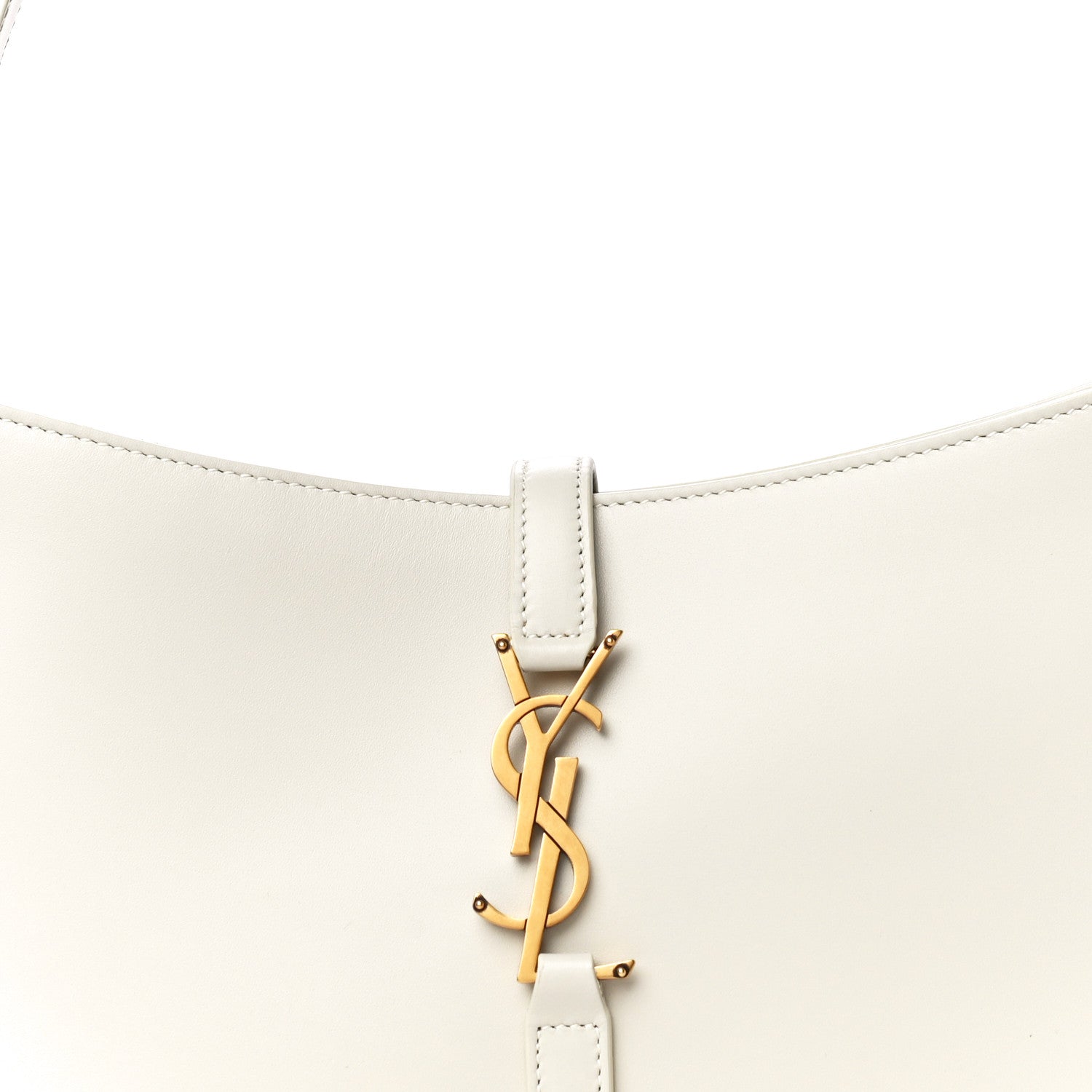 Saint Laurent Smooth Calfskin Le 5 A 7 Hobo Blanc Vintage 7 of 10