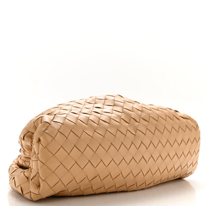Bottega Veneta Nappa Maxi Intrecciato The Pouch Oversized Clutch Almond 4 of 11