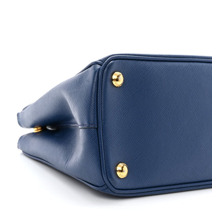 Prada Saffiano Small Galleria Double Zip Tote Bluette 9 of 11
