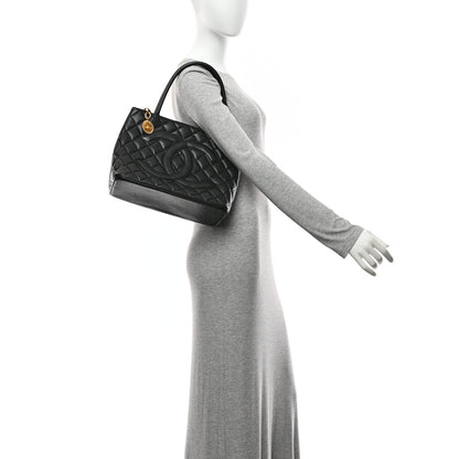 Chanel Caviar Quilted Medallion Tote Black 2 of 10