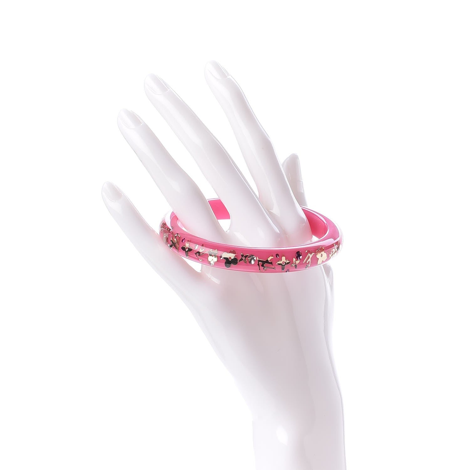 Louis Vuitton Resin Swarovski Medium Inclusion Bracelet PM Rose Pop 2 of 3