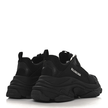Balenciaga Fabric Mesh Womens Triple S Sneakers 41 Black 5 of 8