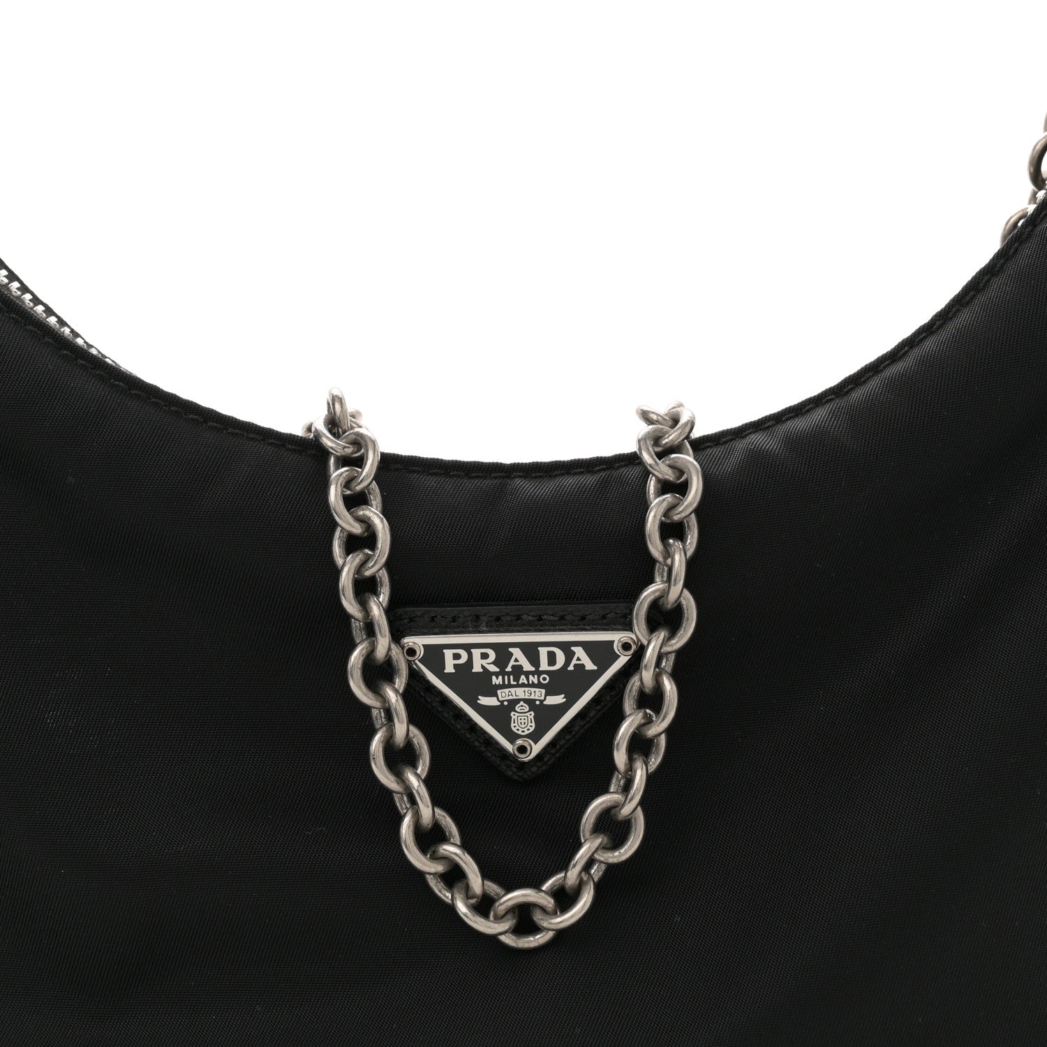 Prada Nylon Re-Edition 2005 Shoulder Bag Black 8 of 11