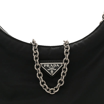 Prada Nylon Re-Edition 2005 Shoulder Bag Black 8 of 11
