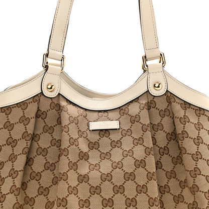 Gucci Monogram Shoulder Bag White 8 of 10