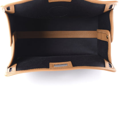 Fendi Glazed Fabric Vitello Century FF 1974 Stamp Patch Mini Peekaboo Defender Cover Mogano Panna Caramello 5 of 12