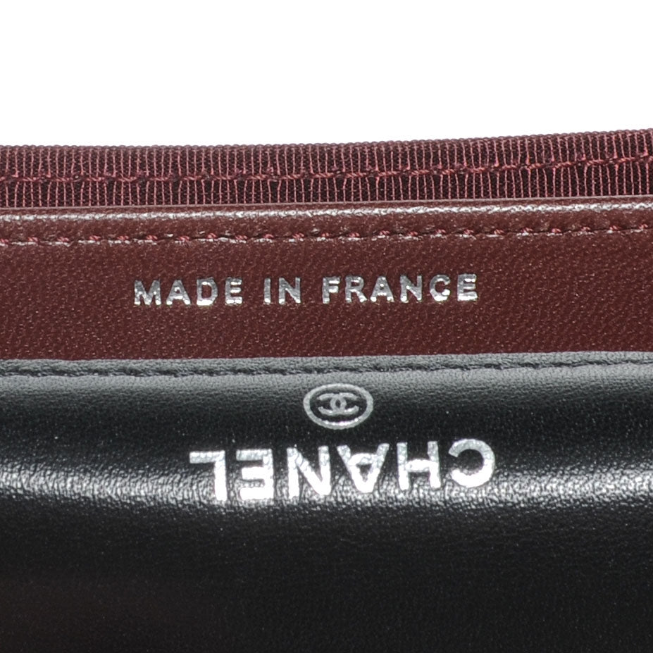 Chanel Lambskin Quilted Small Compact Wallet Black 9 of 10