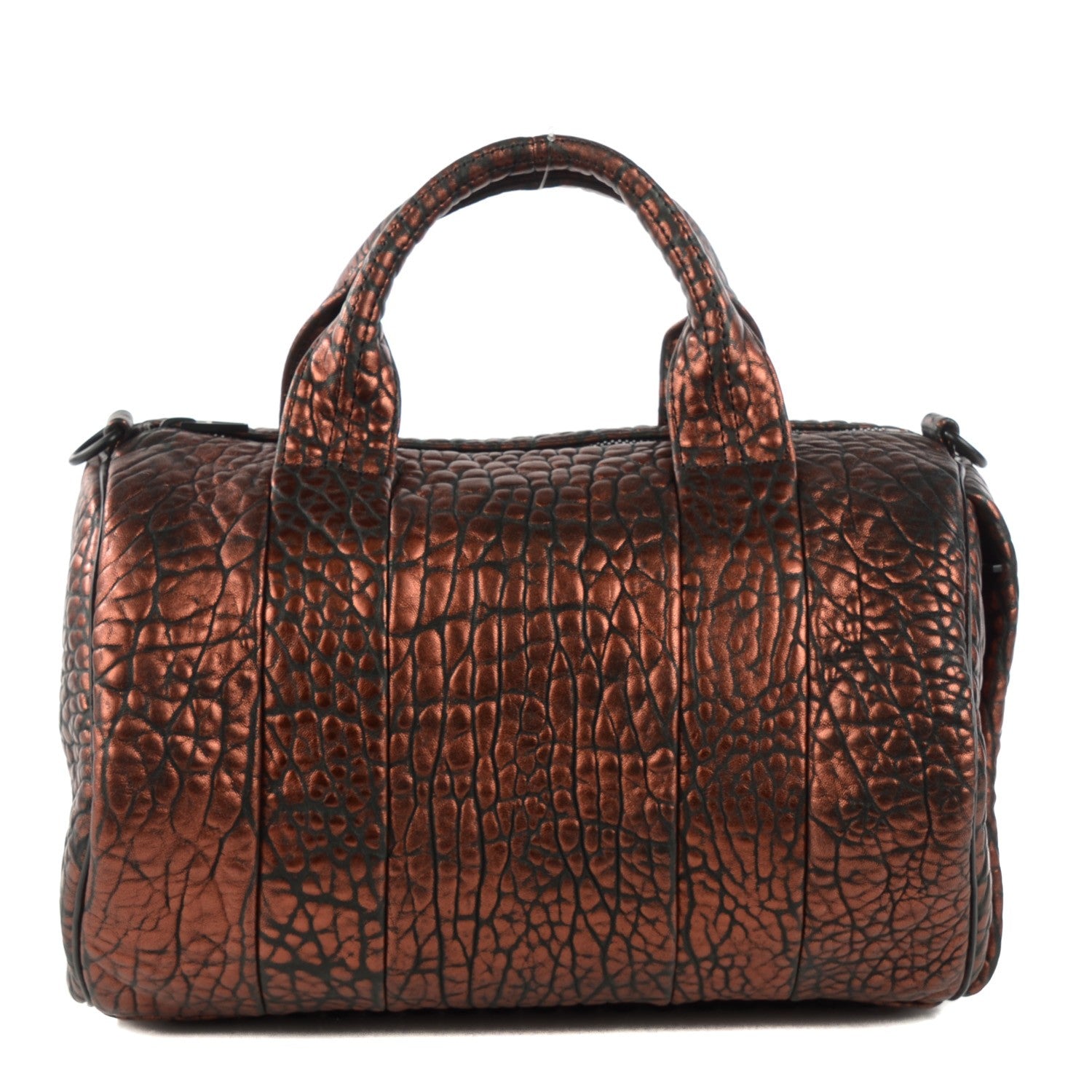 Alexander Wang Metallic Pebbled Lambskin Rocco Bronze Black Hardware 1 of 8