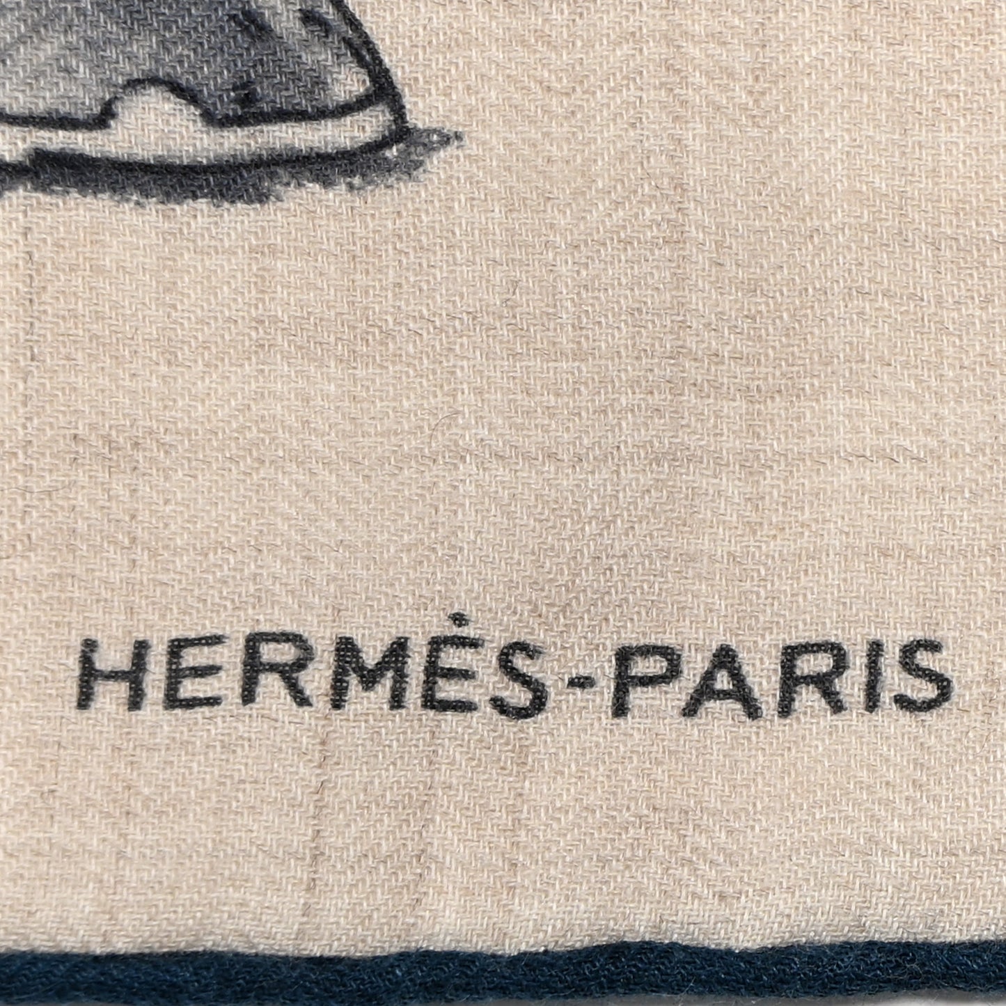 Cashmere Silk Grand Carrosse Royal Scarf 100 Naturel Gris Orange
