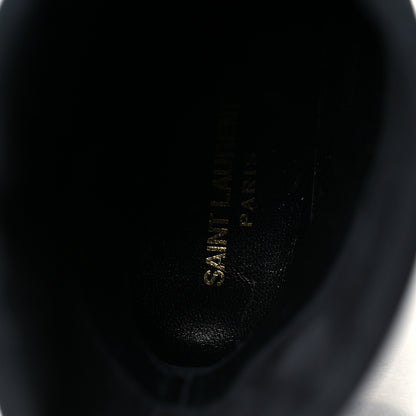 Saint Laurent Kid Scamosciato Niki 85 Wedge Booties 36 Black 7 of 10