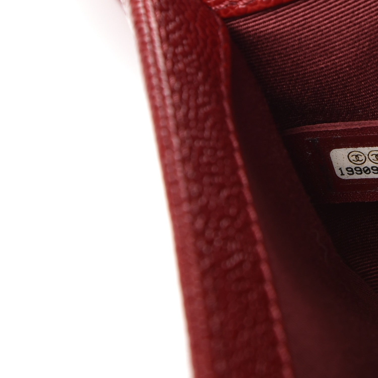 Chanel Caviar Quilted Small Boy Flap Dark Red 8 of 9