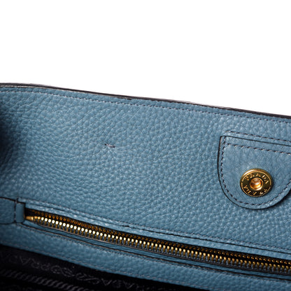 Prada Vitello Daino Shopping Tote Marine 9 of 12