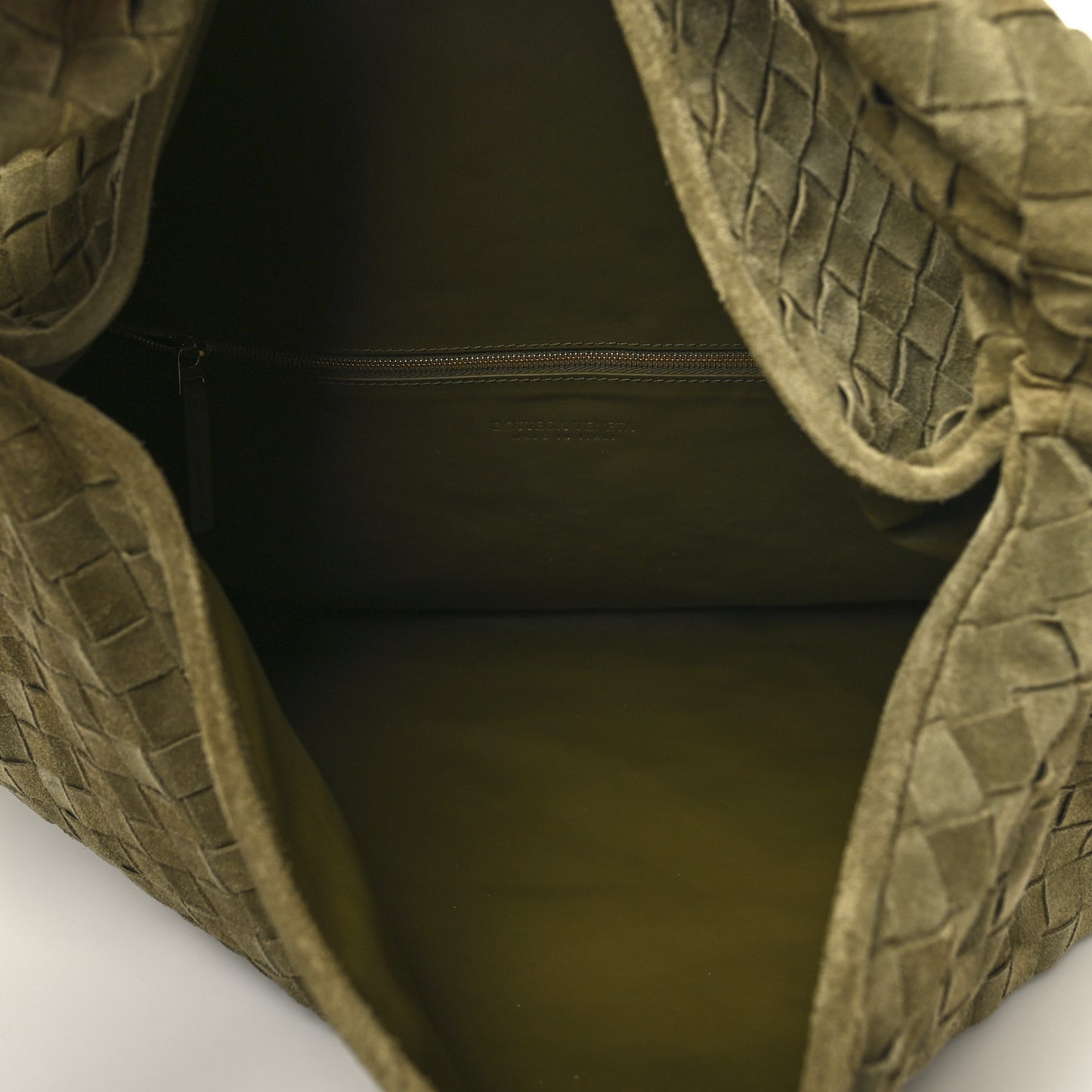Suede Intrecciato Large Hop Mud