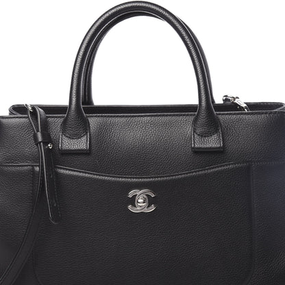 Chanel Grained Calfskin Small Neo Executive Shopper Tote Black 10 of 10