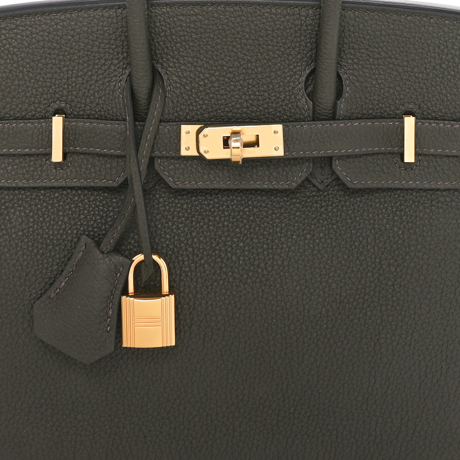 Hermes Togo Birkin 25 Vert De Gris 8 of 11