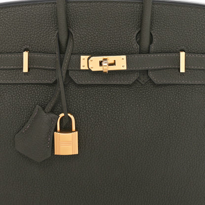 Hermes Togo Birkin 25 Vert De Gris 8 of 11