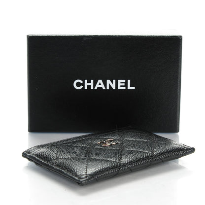 Chanel Caviar Quilted Card Holder Black 4 of 8