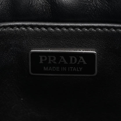 Prada Spazzolato Cleo Shoulder Bag Black 6 of 9
