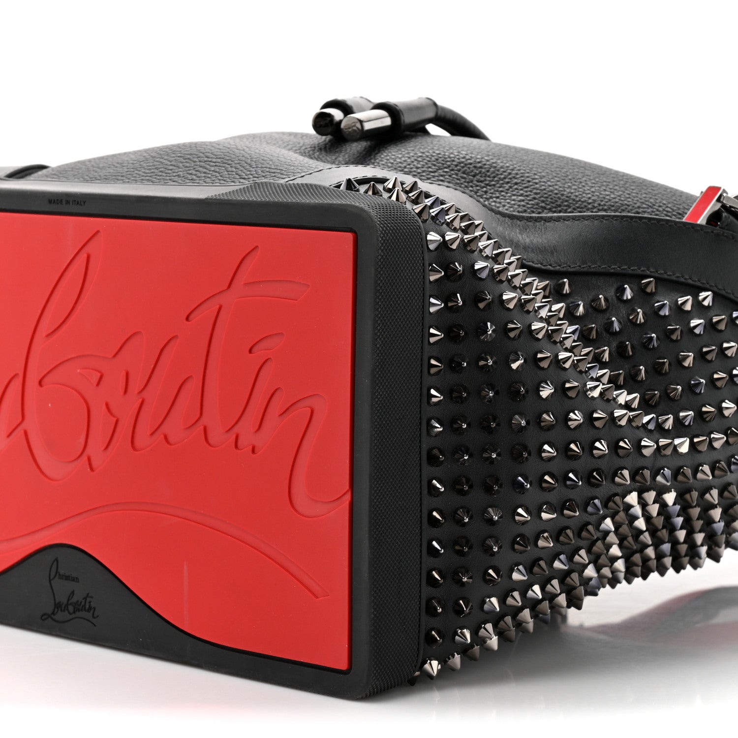 Christian Louboutin Calfskin Spiked Explorafunk Backpack Black