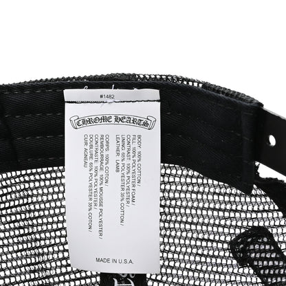 Chrome Hearts Cotton Mesh Lambskin FCK Trucker Hat Black White 8 of 8