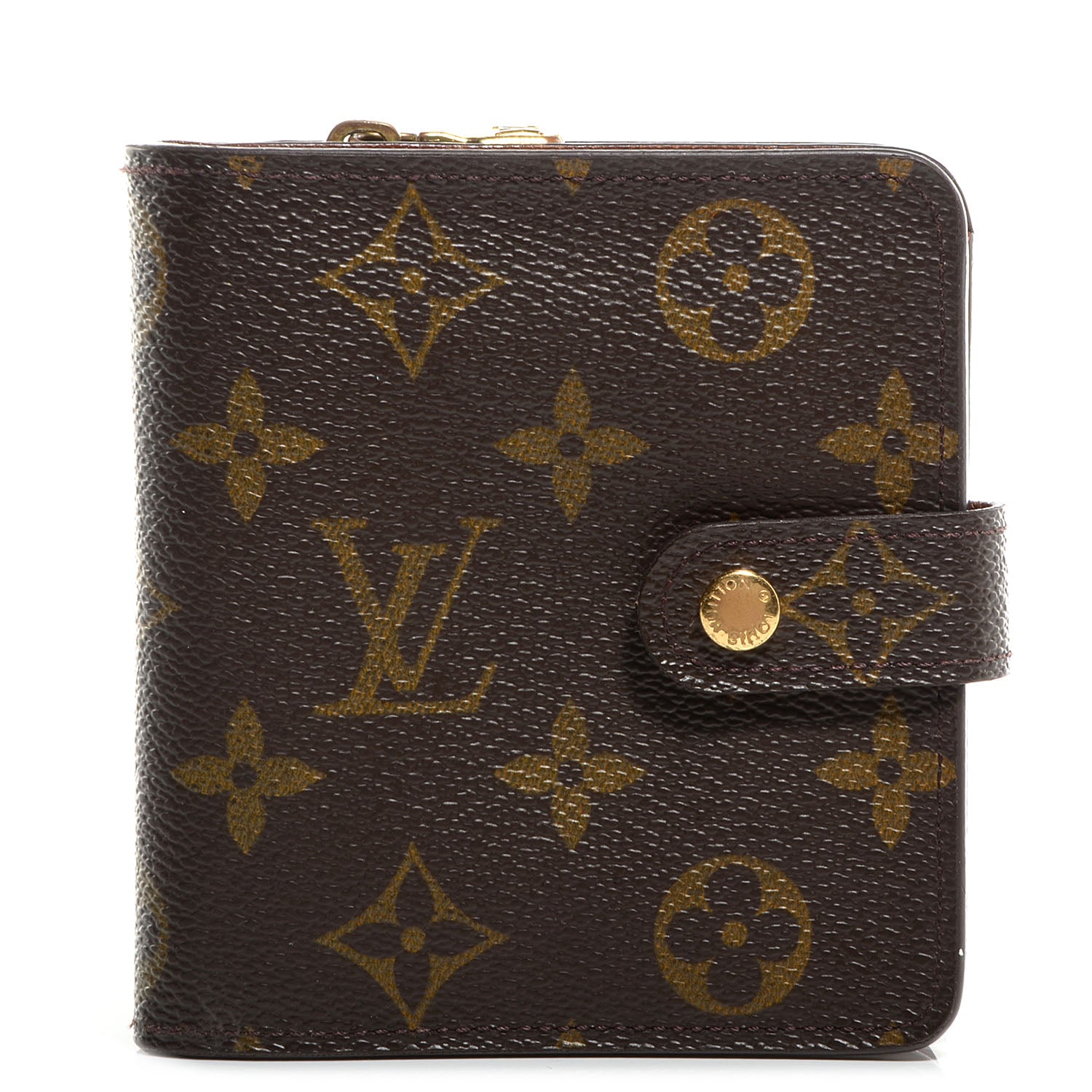 Louis Vuitton Monogram Compact Zippe Zipped Wallet 1 of 7