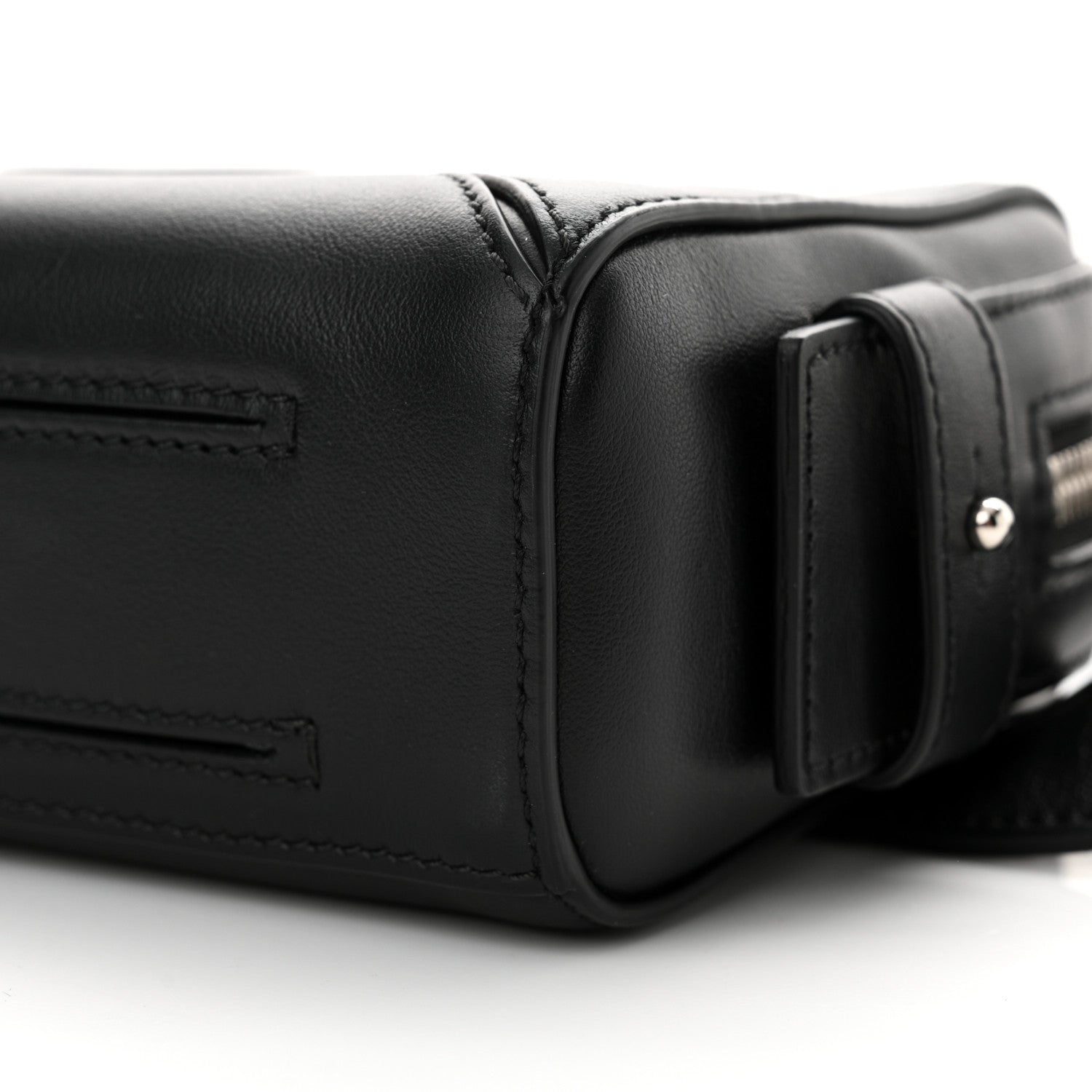 Givenchy Calfskin Logo Belt Bum Bag Hip Pouch Black 9 of 9