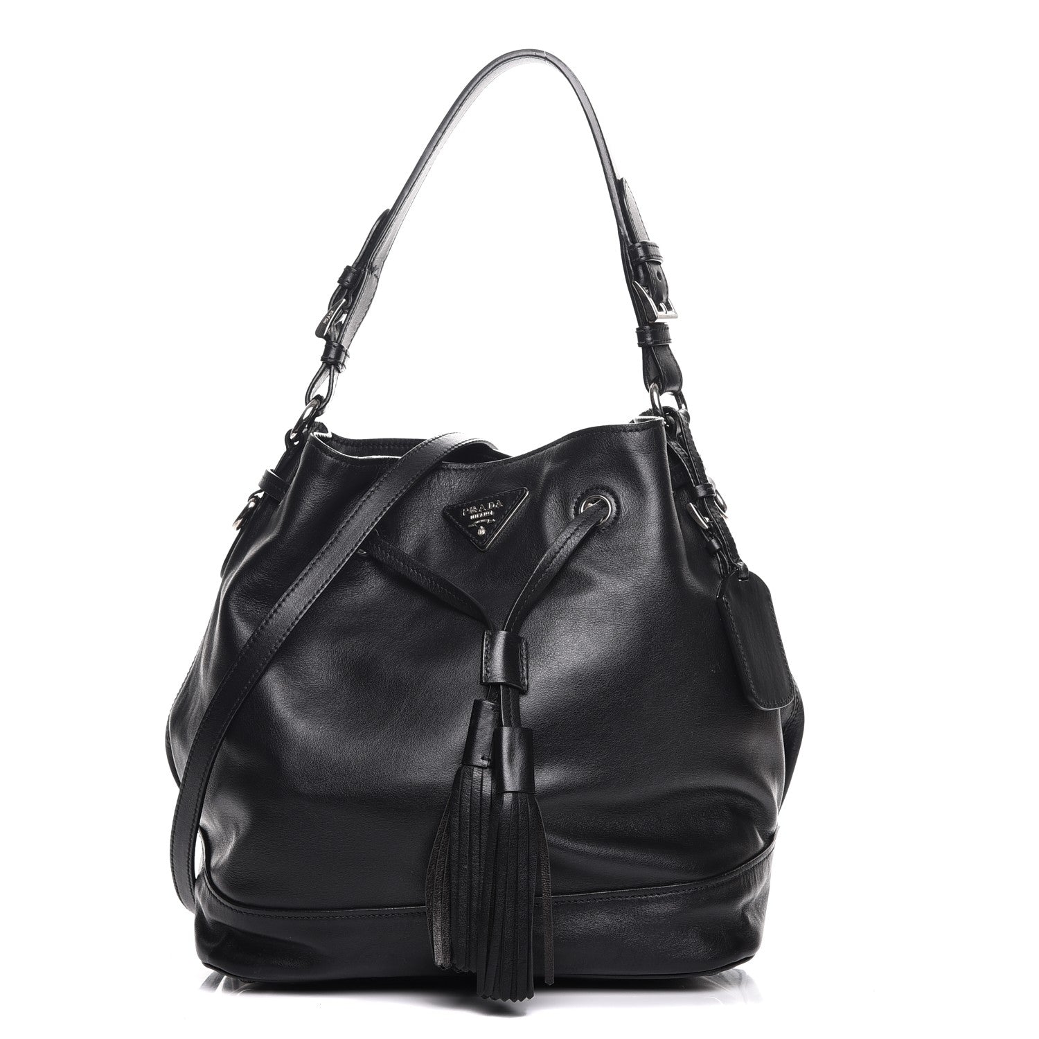 Prada Soft Calf Bucket Bag Nero Black 1 of 9