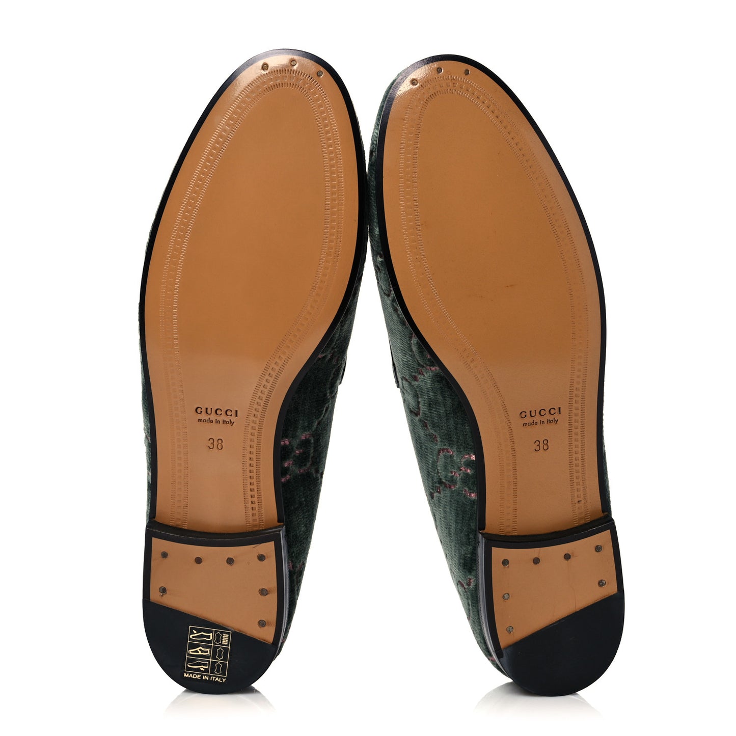 Velvet Malaga Kid GG Monogram Horsebit Womens Jordaan Loafers 38 Avio Dusty Pink Black