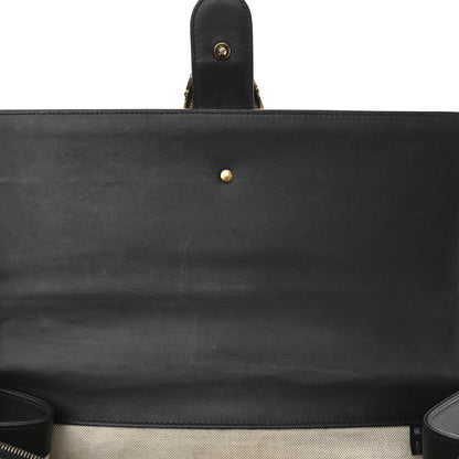 Gucci Calfskin Bamboo Web Large Dionysus Top Handle Bag Black Bright Evergreen Hibiscus Red 13 of 14
