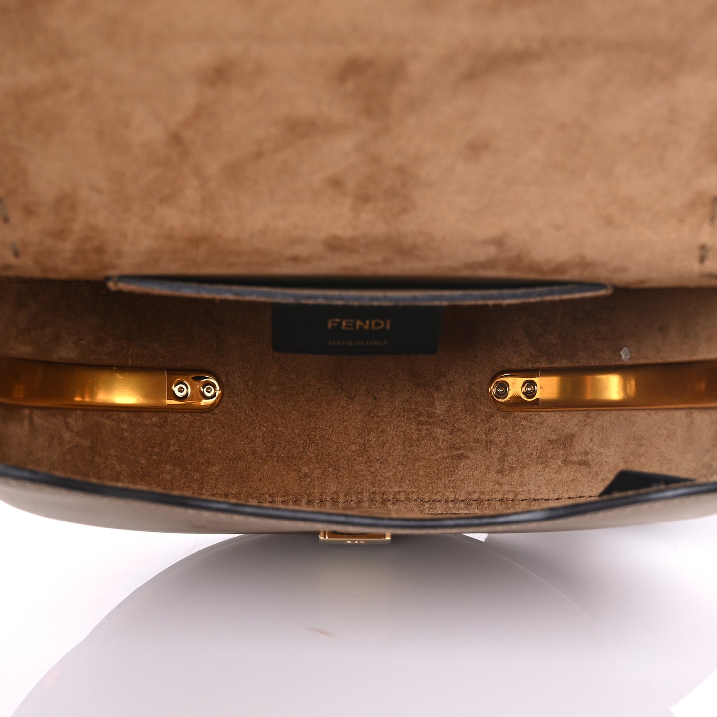 Vitello King Ribbon Plexiglass Moonlight Shoulder Bag Sand