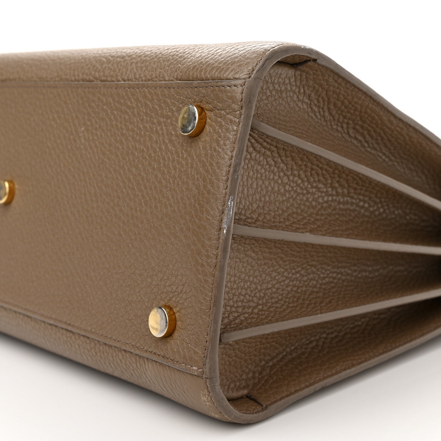 Saint Laurent Grained Calfskin Small Sac De Jour Taupe 10 of 22