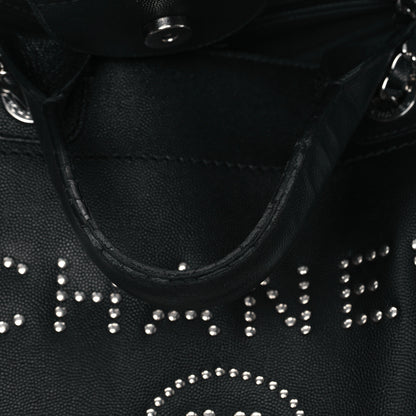 Chanel Caviar Medium Studded Deauville Tote Black 11 of 14