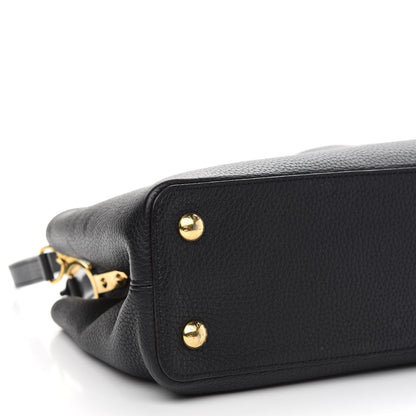 Louis Vuitton Taurillon Capucines PM Black 7 of 8