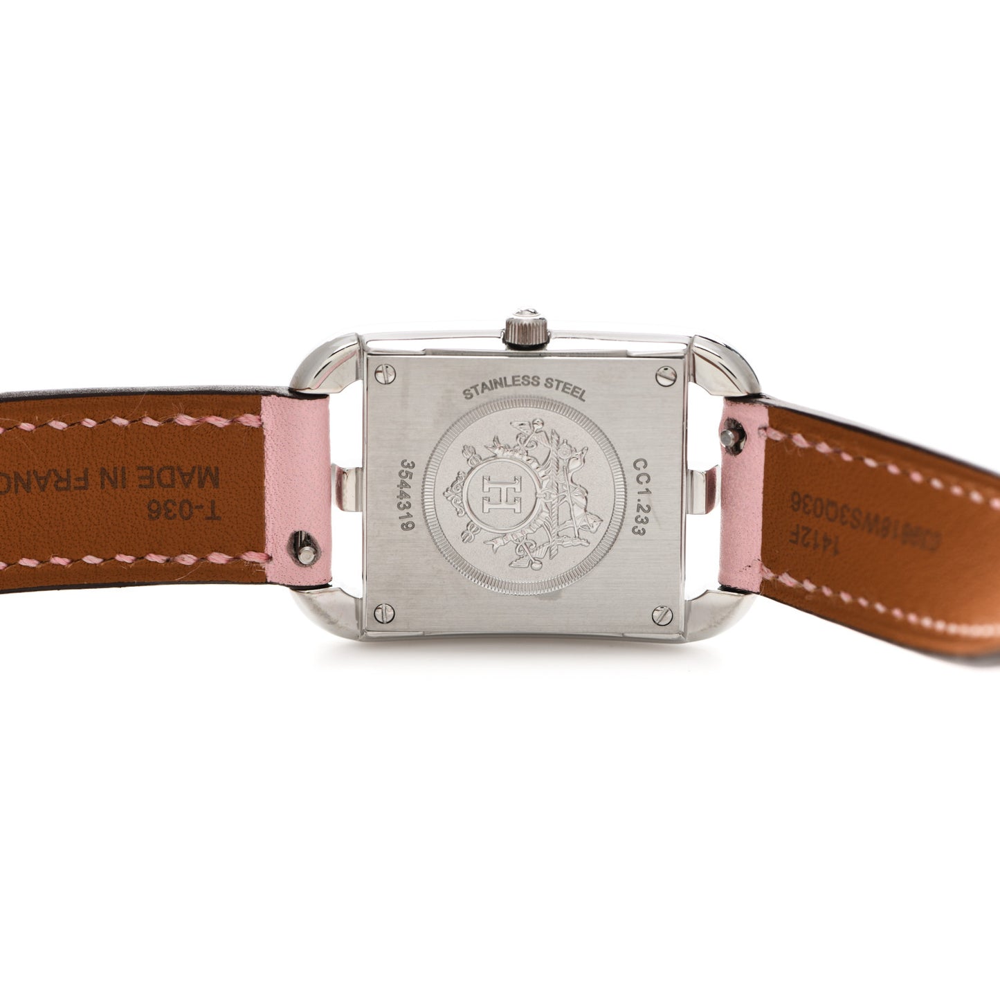 Stainless Steel Swift Diamond Pink Sapphire Mother of Pearl 23mm Cape Cod Double Tour Quartz Watch Rose Sakura