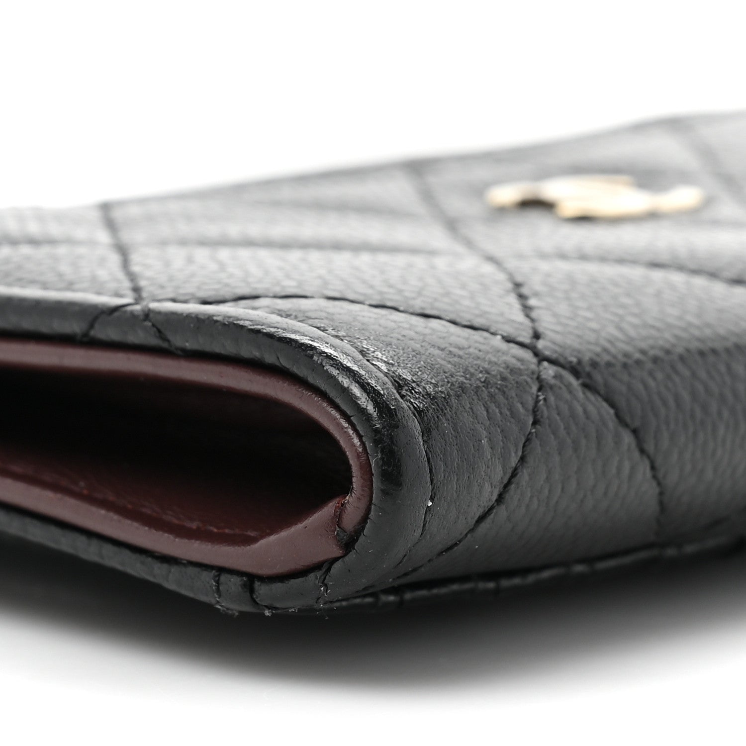 Chanel Caviar Quilted CC Zip Around Card Holder Black 10 of 11
