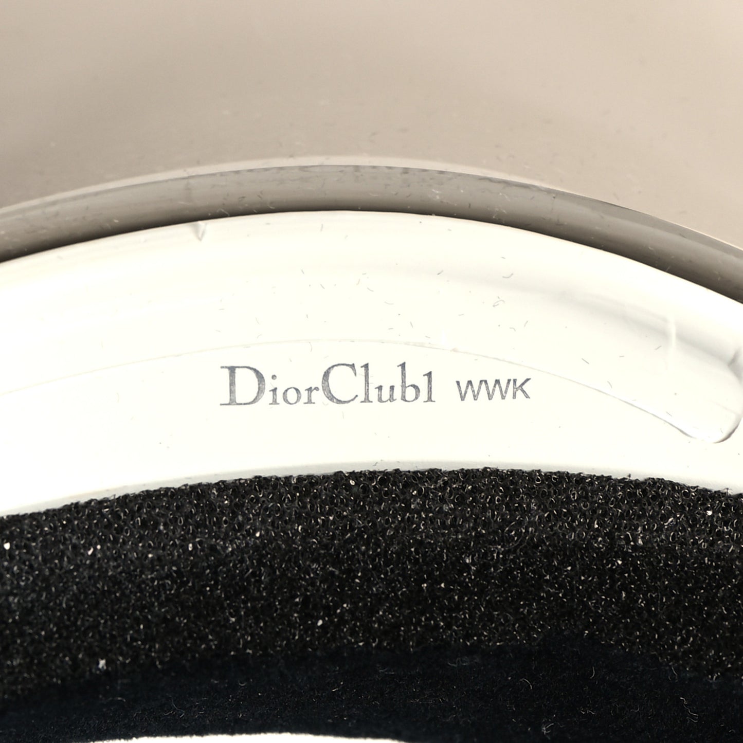 Mirrored DiorClub1 Sun Visor Silver