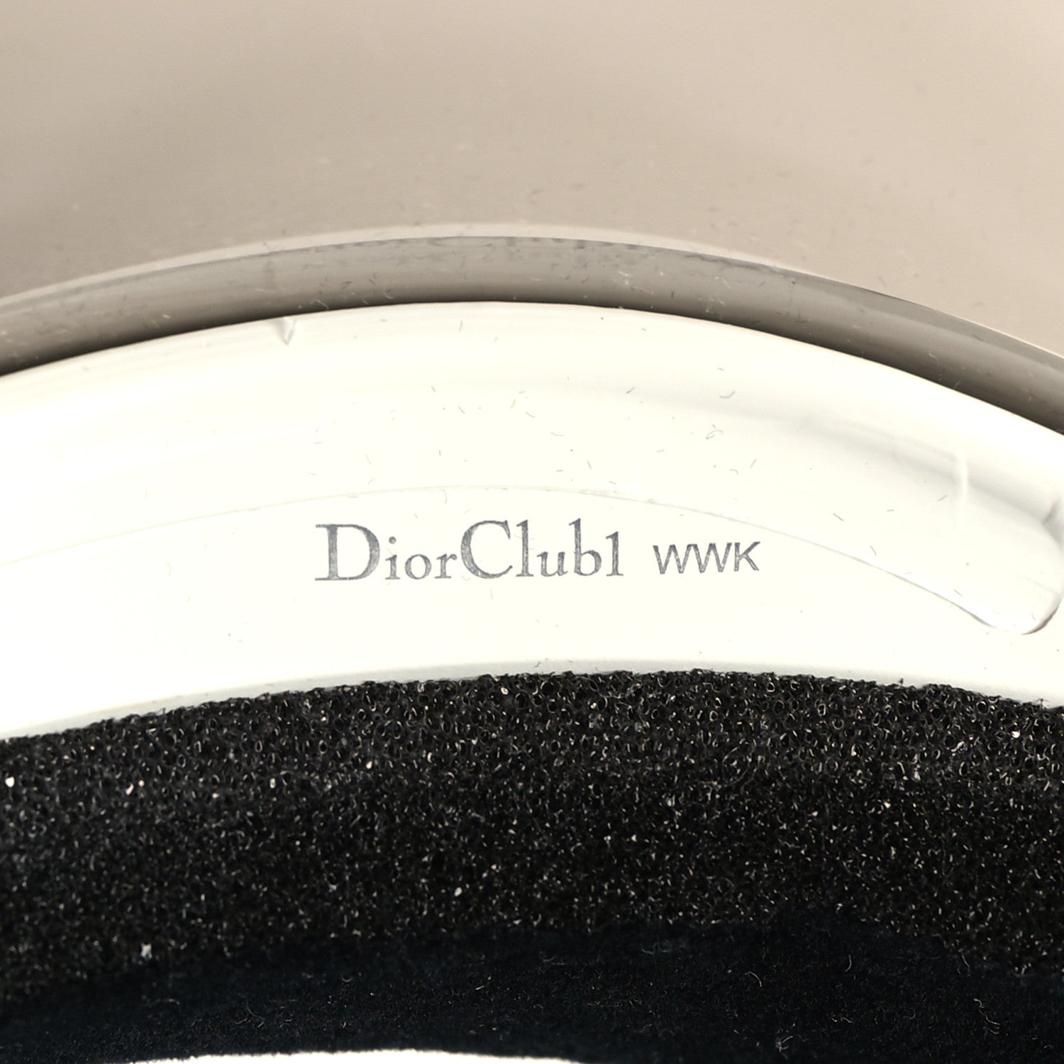 Christian Dior Mirrored DiorClub1 Sun Visor Silver 7 of 8