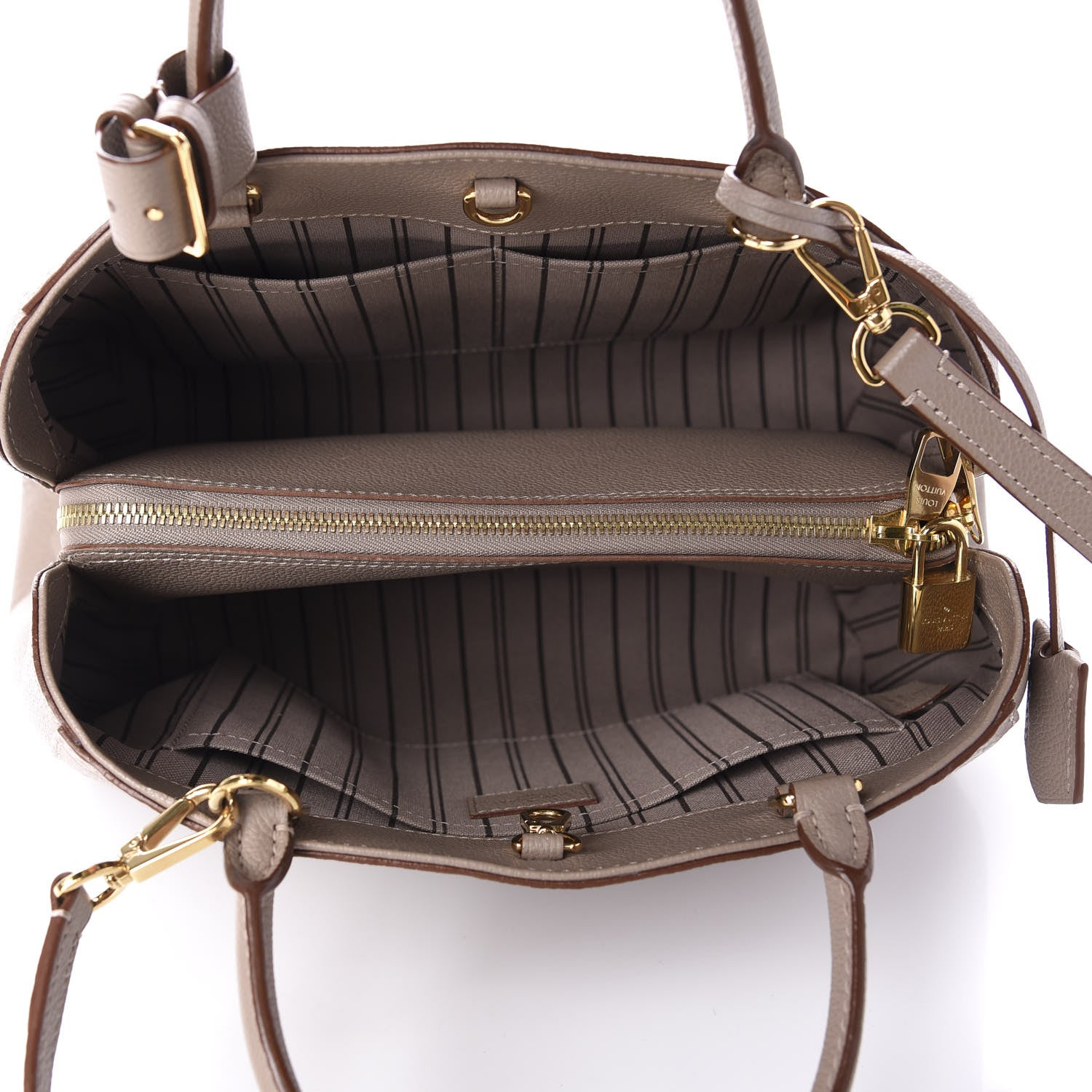 Louis Vuitton Empreinte Montaigne MM Taupe Glace 5 of 12