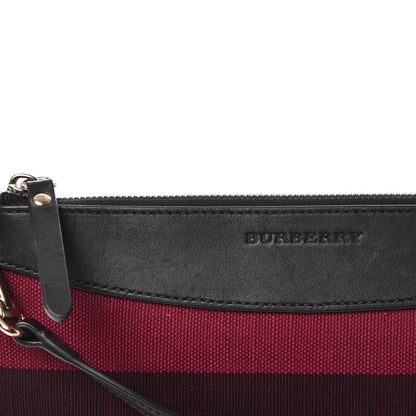 Burberry Overdyed Canvas Striped Peyton Crossbody Clutch Bag 9 of 12