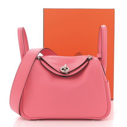 Hermes Swift Mini Lindy 20 Rose Ete 11 of 11
