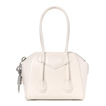 Givenchy Box Calfskin Mini Lock Antigona Shoulder Bag White 1 of 21