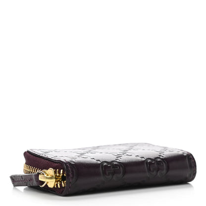 Gucci Guccissima Zip Around Coin Purse Wallet Purple 4 of 7