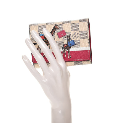Louis Vuitton Damier Azur 2017 Christmas Animation Victorine Wallet 2 of 6