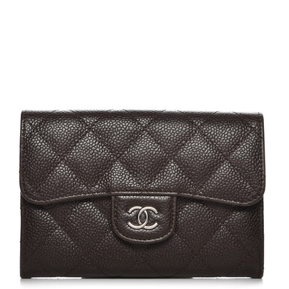 Chanel Caviar Quilted Small Flap Wallet Brown 1 of 8