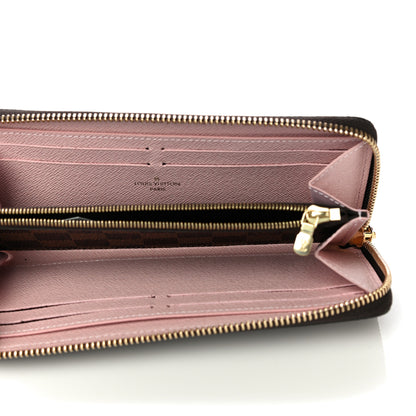 Louis Vuitton Damier Ebene Zippy Wallet Rose Ballerine 5 of 11
