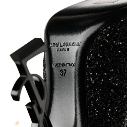 Saint Laurent Glitter Opyum 100 Pumps 37 Black 8 of 9